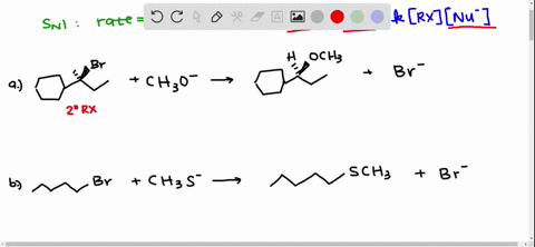 which-of-the-following-reactions-will-go-faster-if-the-concentration-of-the-nucleophile-is-increased