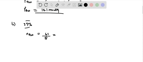 SOLVED:Calculate the vapor pressure of water over each of the following ...