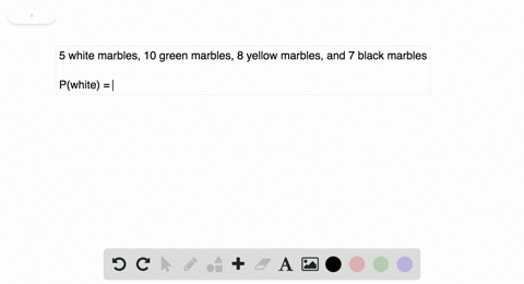 an-urn-contains-5-white-marbles-10-green-marbles-8-yellow-marbles-and-7-black-marbles-if-one-marble-