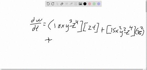 use-an-appropriate-form-of-the-chain-rule-to-find-dwdt-w5-x2-y3-z4-xt2-yt3-zt5