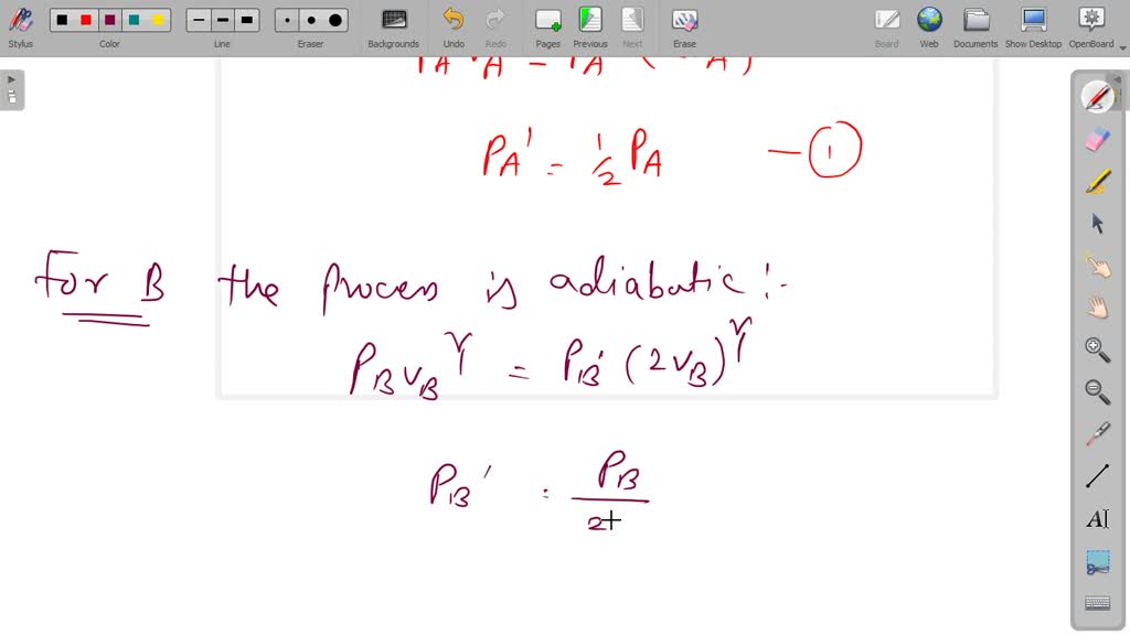 SOLVEDThree samples A, B and C of the same gas (γ=1.5) have equal