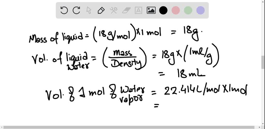 SOLVED:From the density of liquid water and its molar mass, calculate
