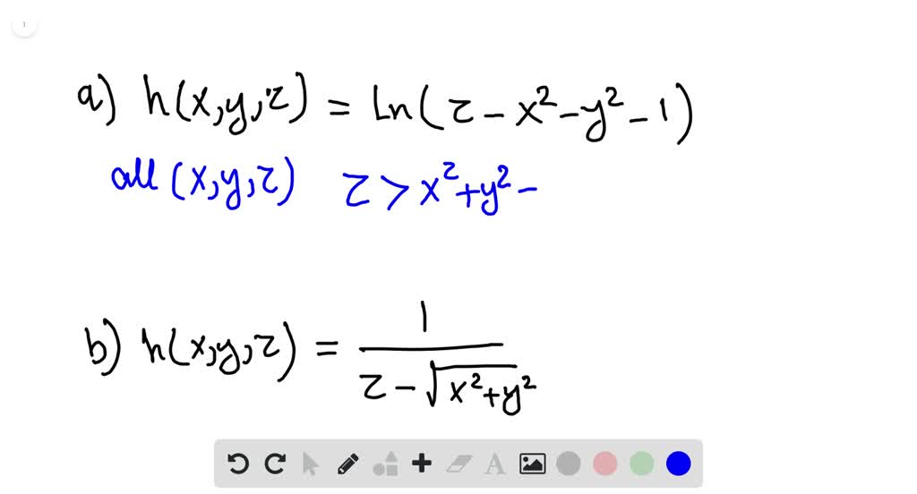 Solved At What Points X Y Z In Space Are The Functions In Continuous A H X Y Z Ln Z X 2