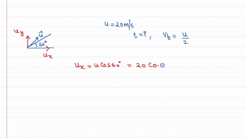 a-particle-is-projected-at-an-angle-60circ-with-horizontal-with-a-speed-v20-mathrmm-mathrms-taking-g
