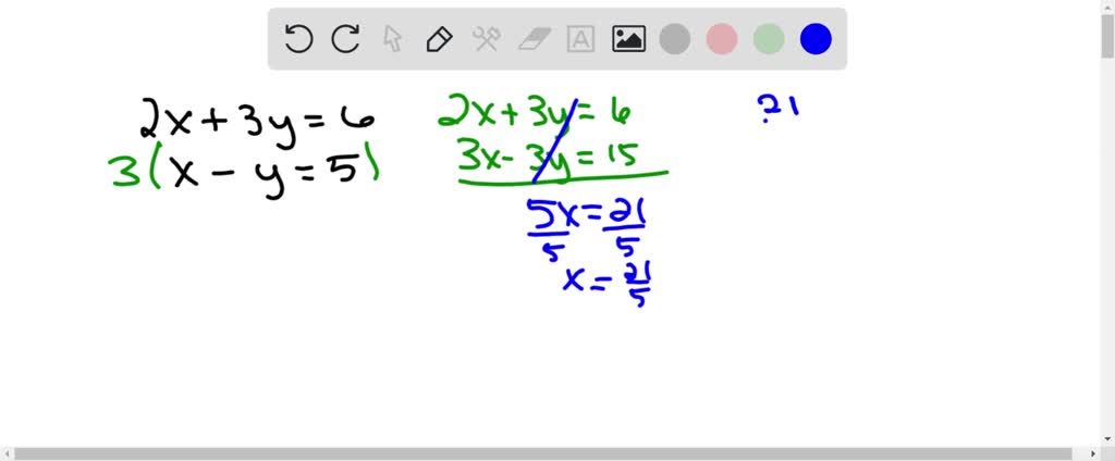 SOLVED:Determine the solution to each system of equations using the ...