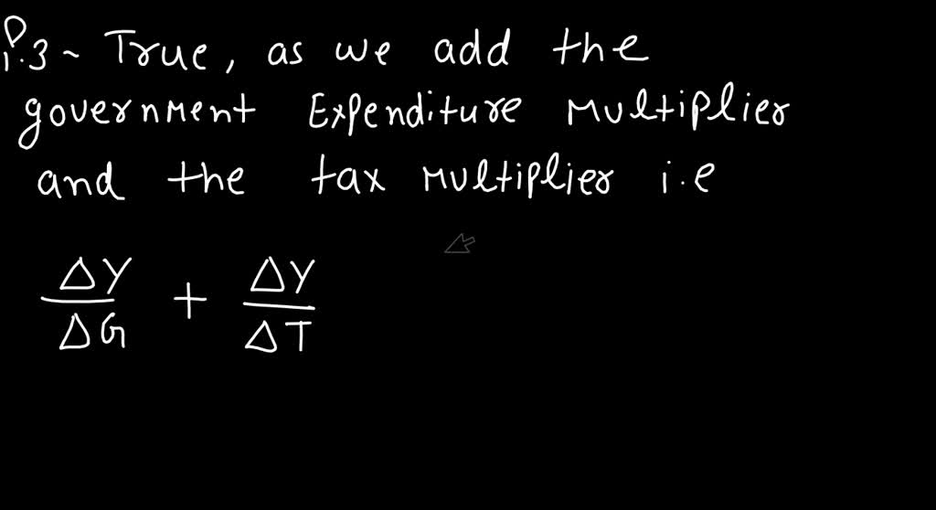 Solvedthe Expenditure Multiplier Is Equal To 1 Divided By When Consumption Is The Only 9815