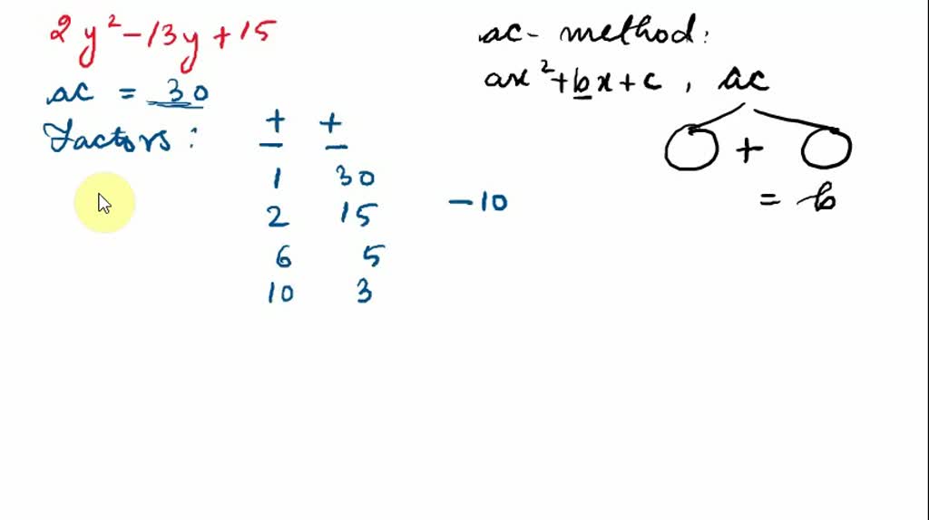 SOLVED:Factor The Trinomial Completely By Using Any Method. Remember To ...