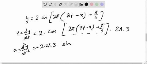 a-transverse-wave-along-a-string-is-given-by-y2-sin-left2-pi3-t-xfracpi4right-where-x-and-y-are-in-m