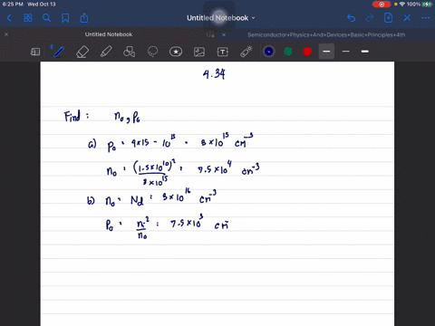 SOLVED:Calculate the electron and hole concentrations in p-type Si with ...