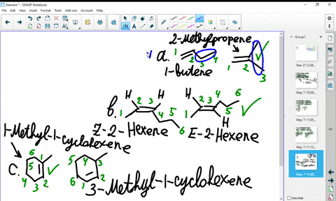 name-the-following-alkenes-and-tell-which-compound-in-each-pair-is-more-stable