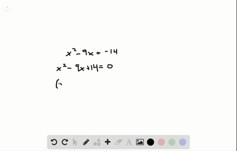 solve-the-equation-by-factoring-x2-9-x-14