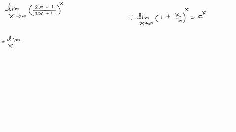 leftlim-_x-rightarrow-inftyleftfrac2-x-12-x1rightx-text-ans-frac1eright