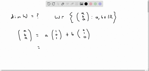 find-the-dimension-of-the-subspace-of-all-vectors-in-mathbbr3-whose-first-and-third-entries-are-equa
