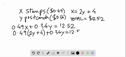 SOLVED:Solve the ticket and stamp word problems. Julie went to the post ...