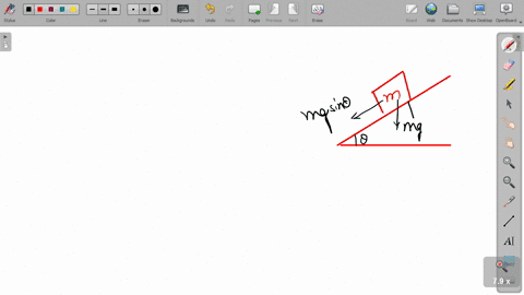 a-block-rests-on-a-smooth-inclined-plane-making-an-angle-of-30circ-with-the-horizontal-the-coefficie