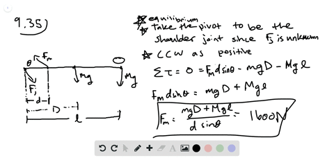 SOLVED:(II) (a) Calculate the magnitude of the force, FM, required of ...