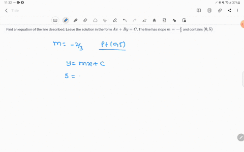 find-an-equation-of-the-line-described-leave-the-solution-in-the-form-a-xb-yc-the-line-has-slope-m-f