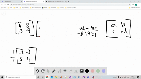 find-the-inverse-of-each-matrix-a-if-possible-check-that-a-a-1i-and-a-1-ai-see-the-procedure-for-f-7