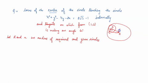 the-locus-of-the-centre-of-a-circle-touching-the-circle-x2y2-4-y-2-x2-sqrt3-1-internally-and-tangent
