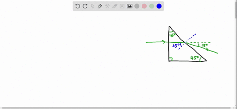a-laser-beam-is-incident-on-a-45circ-45circ-90circ-prism-perpendicular-to-one-of-its-faces-as-show-4