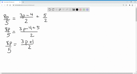 solve-each-equation-and-check-your-solutions-frac8-p5frac3-p-42frac52