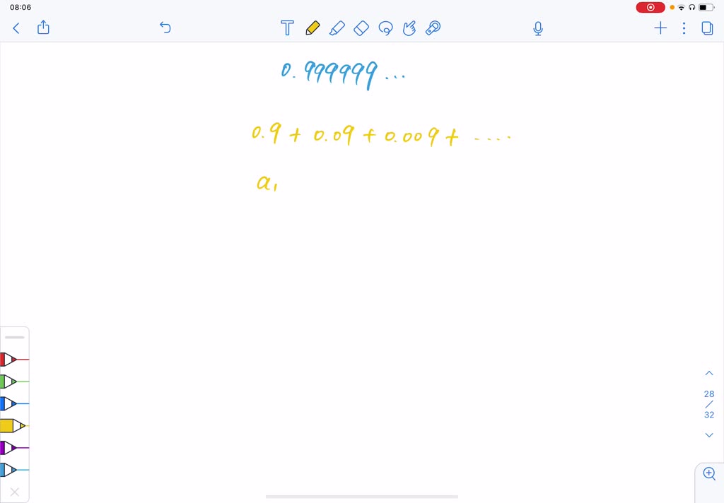 SOLVEDFind the fractions equal to the given decimals. 0.999999