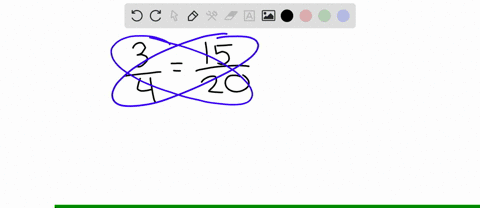 determine-whether-each-pair-of-fractions-is-proportional-frac34frac1520