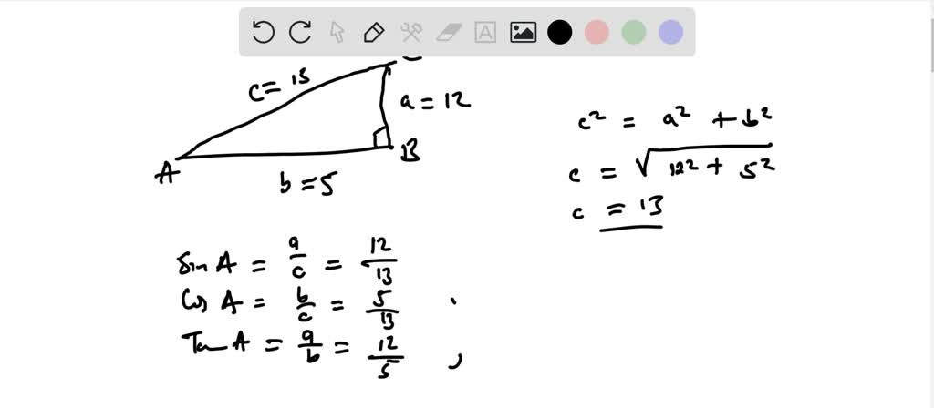 Problem: For the triangle shown in Figure 3.14, find sin C, cos C, and ...