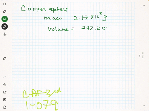 a-copper-sphere-has-a-mass-of-217-times-103-mathrmg-and-its-volume-is-2422-mathrmcm3-calculate-the-d