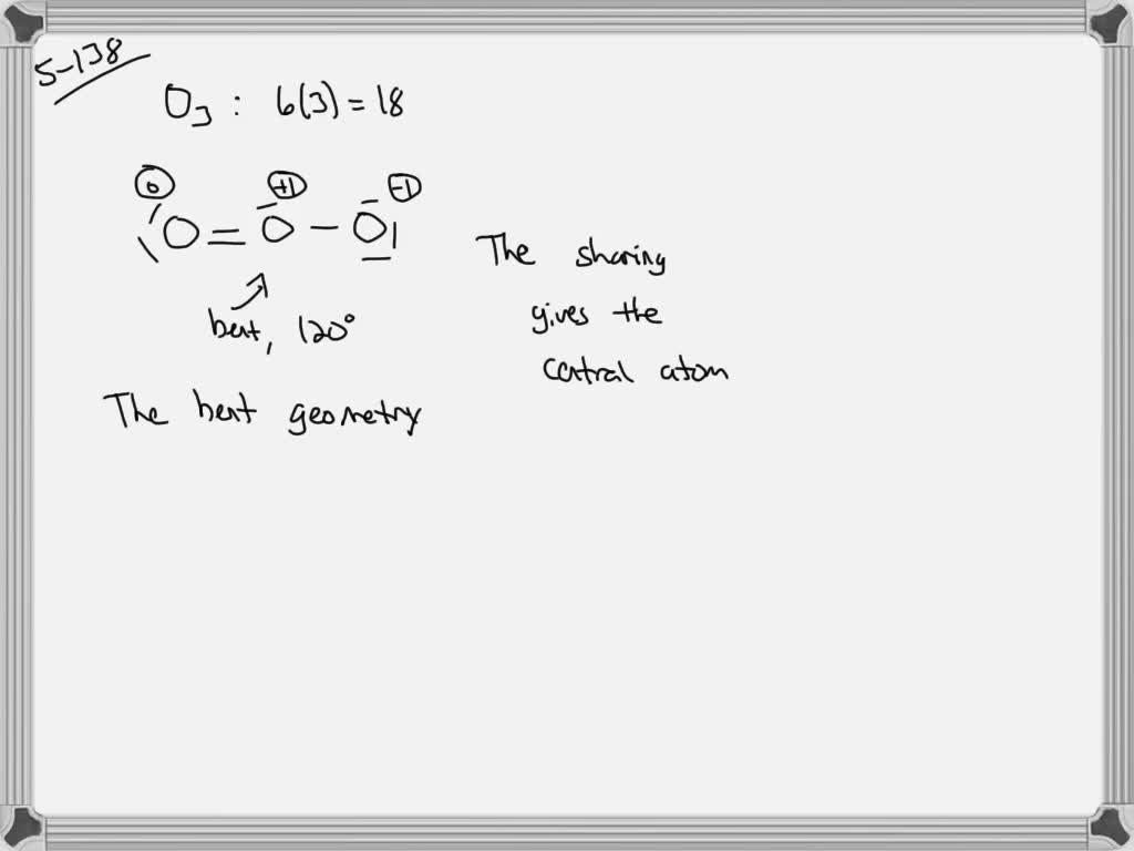 Ozone (O3) has a small dipole moment (0.54 D) . How can a molecule with ...