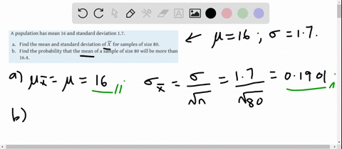 a-population-has-mean-16-and-standard-deviation-17-a-find-the-mean-and-standard-deviation-of-x-for-s