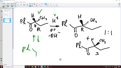 a-explain-why-a-racemic-mixture-of-2-methyl-1-phenyl-1-butanone-is-formed-when-r-2-methyl-1-phenyl-1