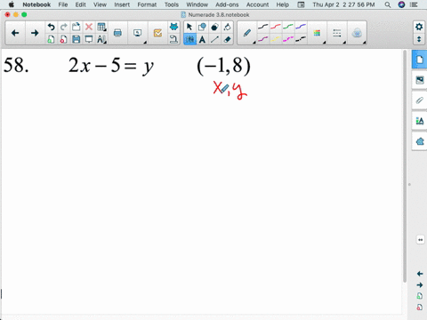 tell-whether-the-ordered-pair-is-a-solution-to-the-given-equation-2-x-5y-18