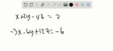 in-exercises-1114-perform-the-row-operation-and-write-the-equivalent-system-add-3-times-equation-1-t