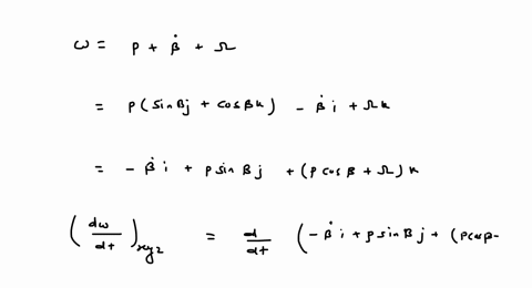 the-small-motor-m-is-pivoted-about-the-x-axis-through-o-and-gives-its-shaft-o-a-a-constant-speed-p-r