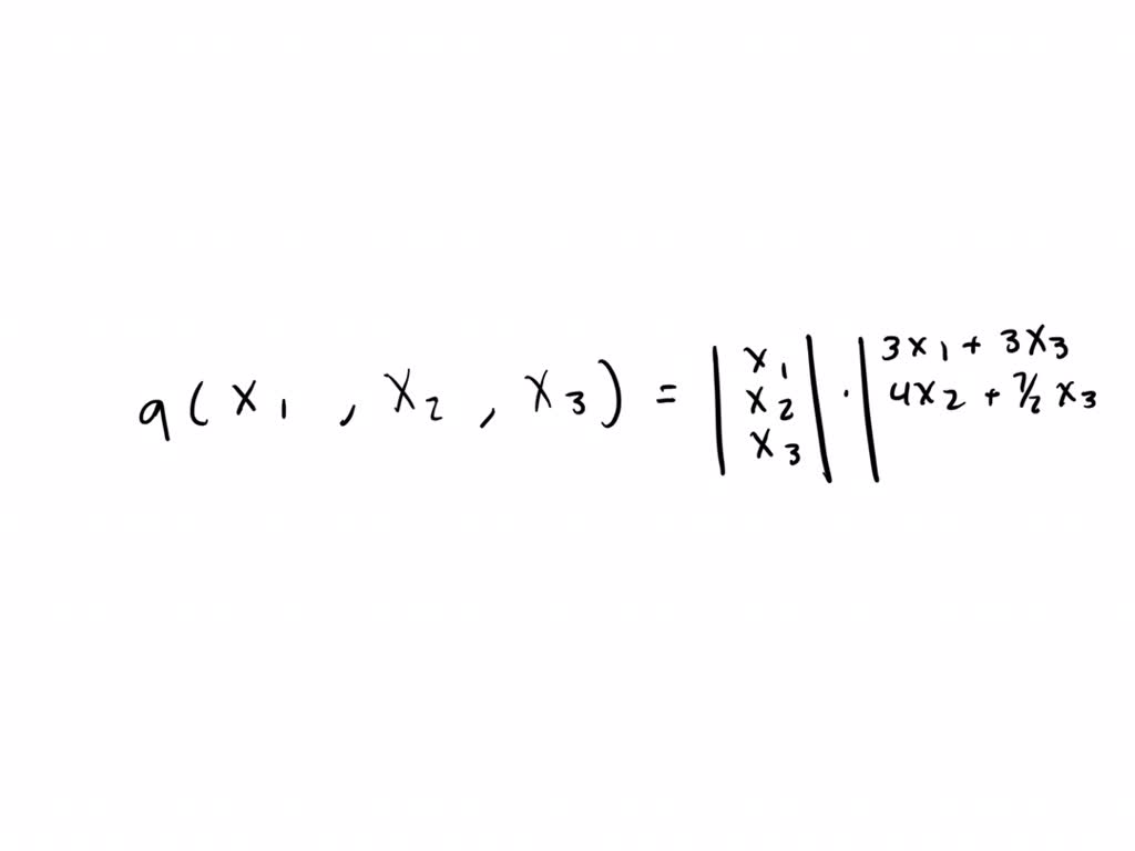 SOLVEDFor each of the following quadratic forms, determine an