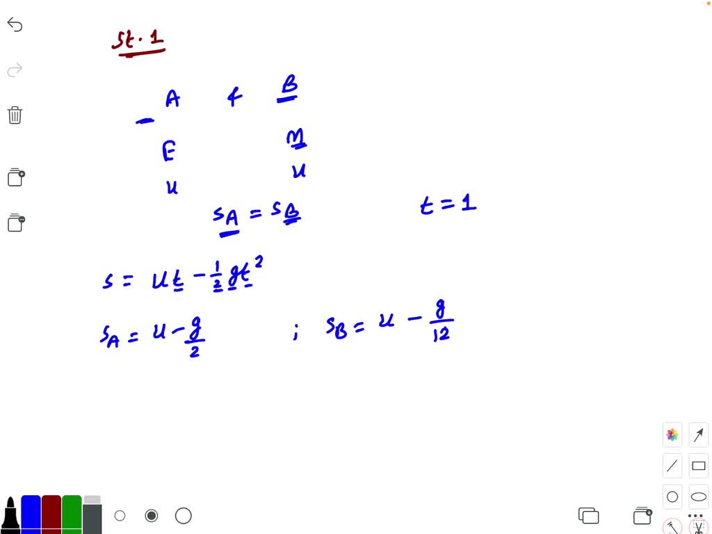 SOLVED:Statement 1 Two Particles A And B Are Projected Vertically ...