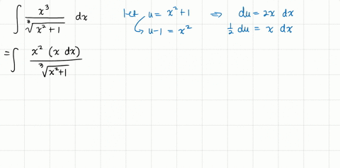 use-a-substitution-to-evaluate-the-given-integral-int-fracx3sqrt3x21-d-x