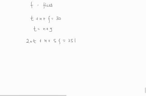 SOLVED: Solve each problem. A cashier has a total of 30 bills, made up ...