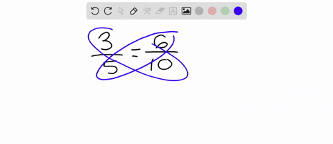 determine-whether-each-pair-of-fractions-is-proportional-frac35frac610