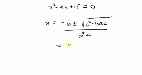 solve-using-the-quadratic-formula-x2-9-x150