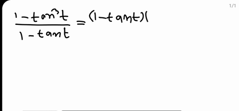 prove-that-each-of-the-following-identities-is-true-frac1-tan-3-t1-tan-tsec-2-ttan-t