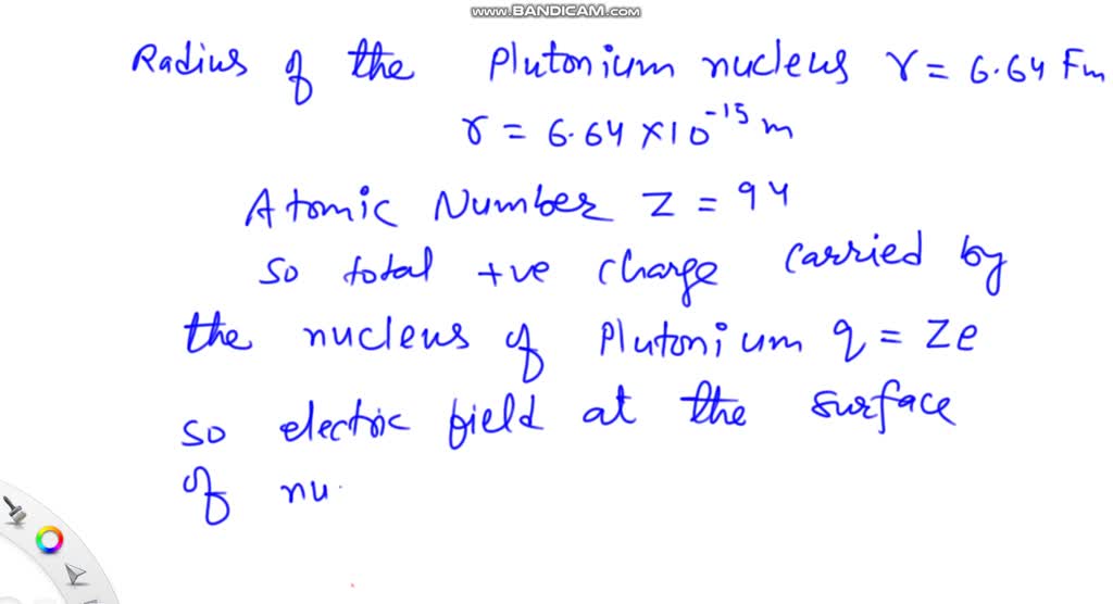 SOLVEDPlutonium239 A plutonium239 nucleus of radius 6.64
