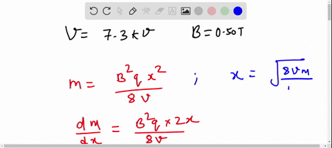 atom-1-of-mass-35-mathrmu-and-atom-2-of-mass-37-mathrmu-are-both-singly-ionized-with-a-charge-of-t-a