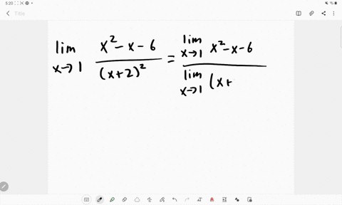 evaluate-the-limits-that-exist-lim-_x-rightarrow-1-fracx2-x-6x22