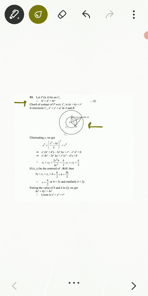 c_1-and-c_2-are-two-concentric-circles-the-radius-of-c_2-being-twice-that-of-c_1-from-a-point-p-on-c