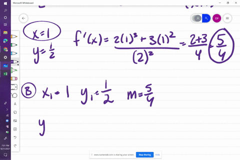 a-find-the-slope-of-the-tangent-line-for-each-function-fat-the-given-point-b-find-an-equation-of-t-3