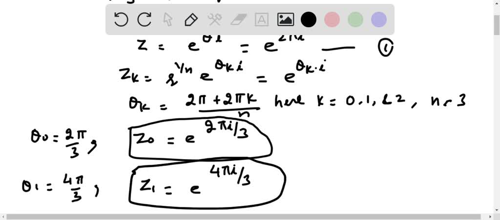 The primitive cube roots of unity are ωand ω^2. | Numerade