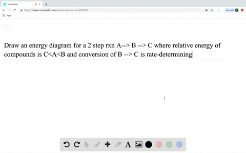 draw-an-energy-diagram-for-a-two-step-reaction-a-rightarrow-b-rightarrow-c-where-the-relative-energy