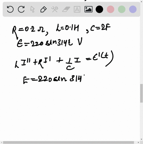 find-the-transient-current-a-general-solution-in-the-r-l-c-circuit-in-fig-60-for-the-given-dats-show